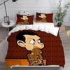 3D Mr Bean Bettwäsche Set Bettdecke Steppdecke Bettbezug Kissenbezug Zeichentrickserie Heimtextilien Schlafzimmer Dekor
