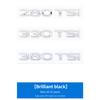 New ABS Letters Emblem 280TSI 330TSI 380TSI Rear Trunk Badge Sticker for VW volkswagen GOLF Series Car Styling Decoration NG5