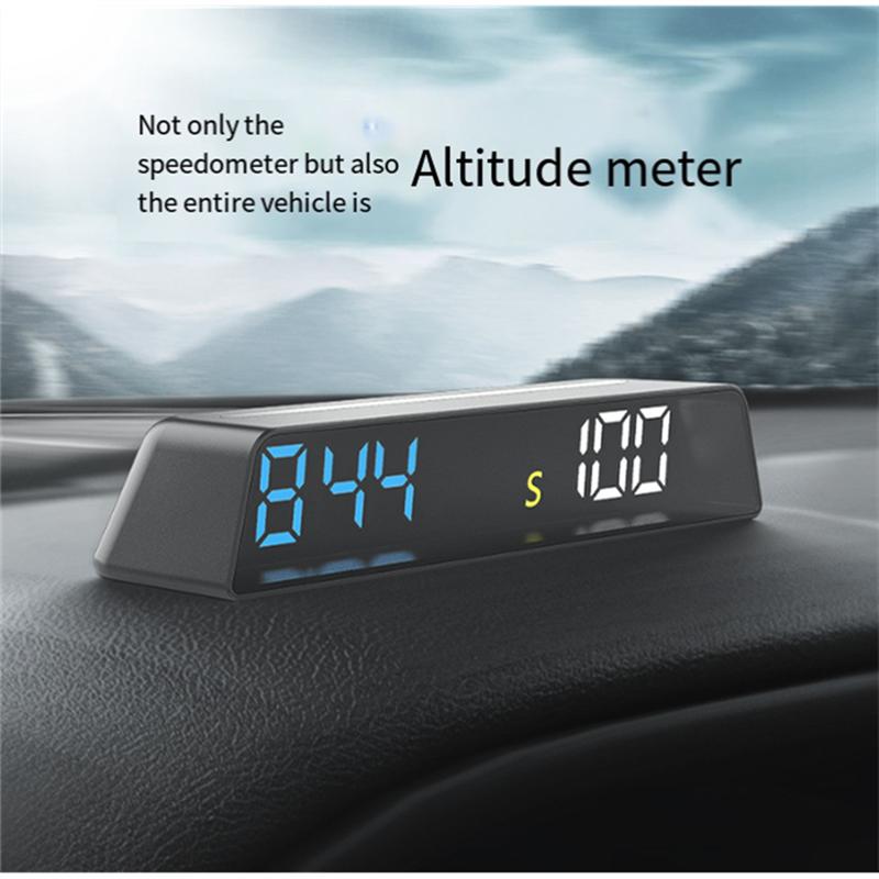 H500G GPS HUD Head Up Display Smart Digital Alarm Reminder Meter Plug And Start Stop With Car Functionality