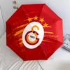 Galatasaray SK  Pattern, Automatic Folding Umbrella, Portable and Foldable Design, 8 Ribs, a Christmas or Birthday Gift.