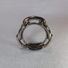 Used Hermes HERMES Scarf Ring Chaine d'Ancre Silver Carre Beautiful Condition 795