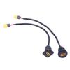 XT60 Male To Female Extension Cable Round/Square Flush Panel Mount Charge Cable For RC Drones Battery E-Bike Connect Wire