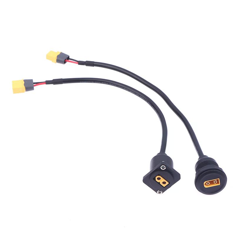 XT60 Male To Female Extension Cable Round/Square Flush Panel Mount Charge Cable For RC Drones Battery E-Bike Connect Wire
