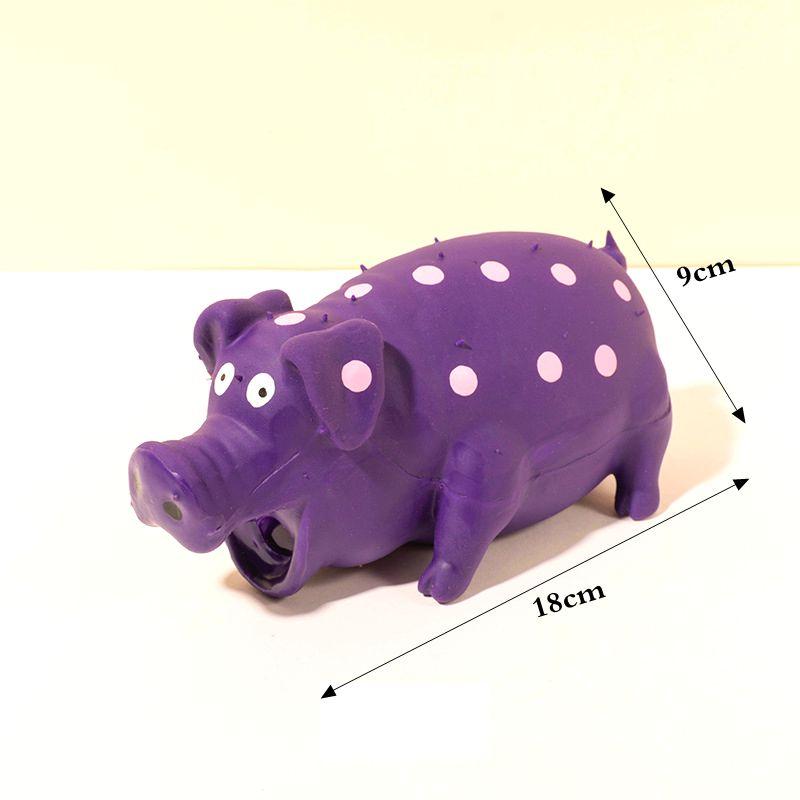 Pet Dog Toy Squeaky Rubber Toy Dog Latex Chew Toy Pig Shape Bite Resistant Puppy Sound Toy For Small Medium Large Dog Toy
