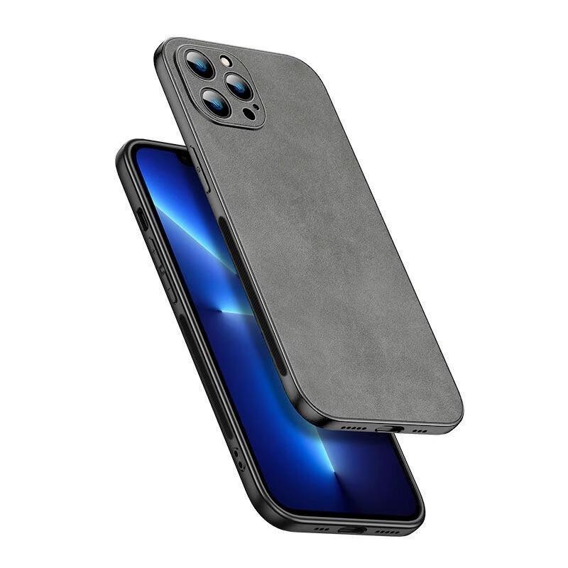 POZZO Luxury Sheepskin Texture Full-Wrap Case for iPhone 13 Pro Max