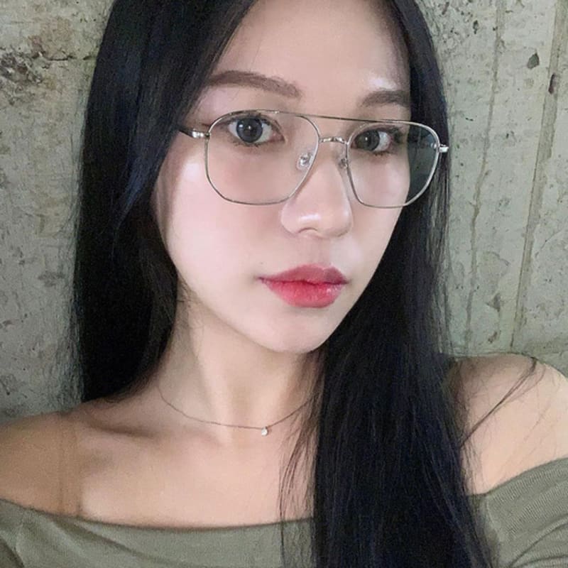 FACETION Большой размер Двойной мост Легкая металлическая оправа Очки для женщин и мужчин Оправа FL23174 C2 Silver