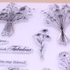 1 Sheet Clear Stamp Transparent Seal Stamp Card Making 3D Scrapbooking Stamps