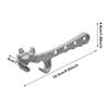 2 PCS Lid Wrench Metal Can Opener Aluminum Zinc Zinc Alloy Lid Tool Multifunction Lid Can Opener  Paint Barrel