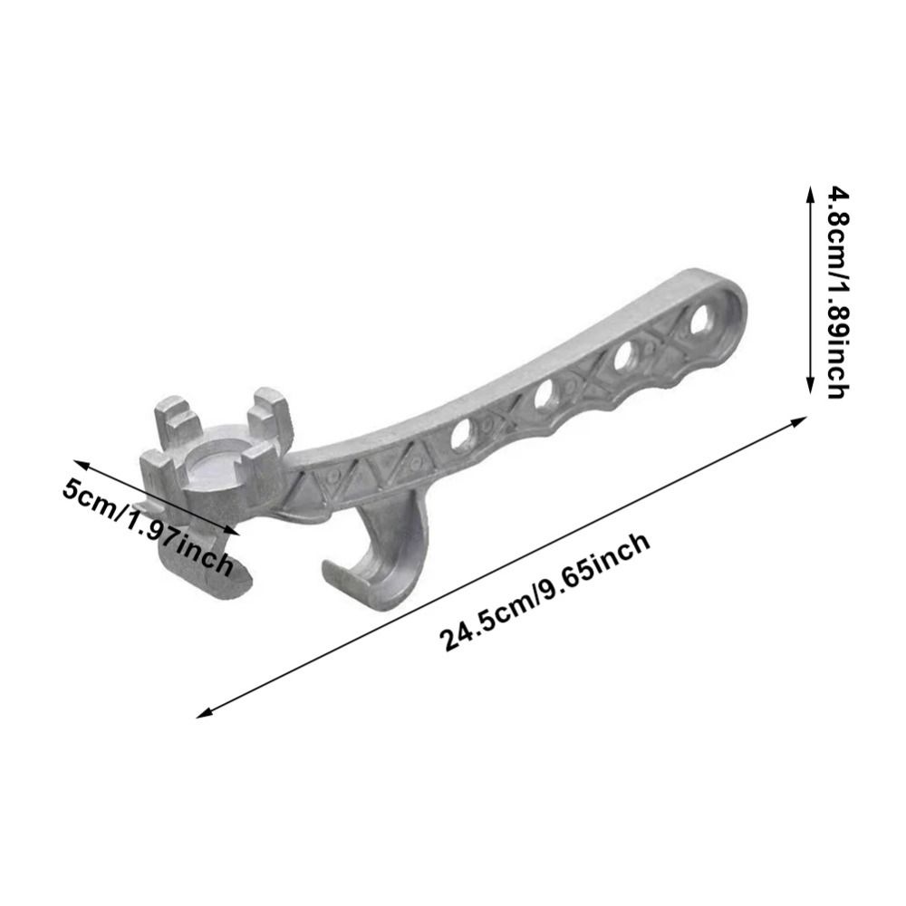 2 PCS Lid Wrench Metal Can Opener Aluminum Zinc Zinc Alloy Lid Tool Multifunction Lid Can Opener  Paint Barrel