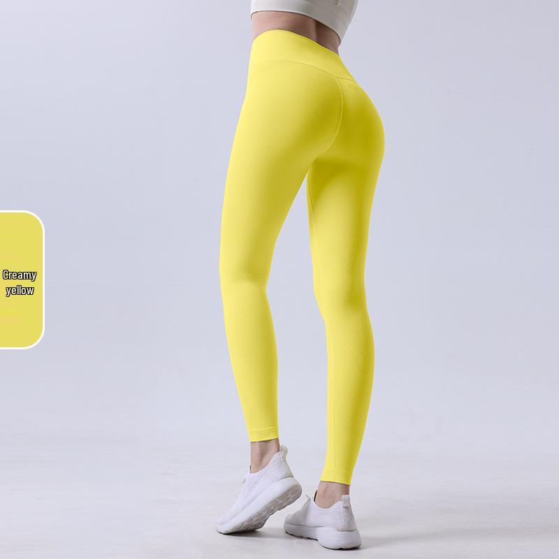 

Брюки для йоги с высокой талией, с эффектом пуш-ап, телесного цвета для женщин M