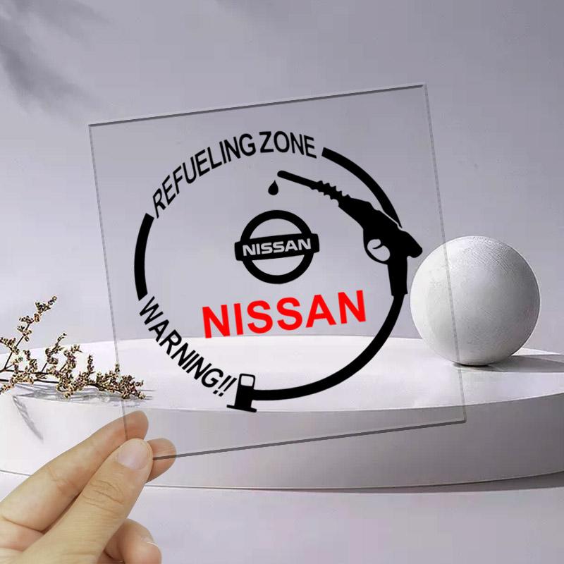 1Pcs Car Fuel Tank Cap 3D Stickers Vinyl Fashion Decoration Decals For Nissan Nismo Tiida Teana ALTIMA SYLPHY MURANO KICKS QASHQAI GTR