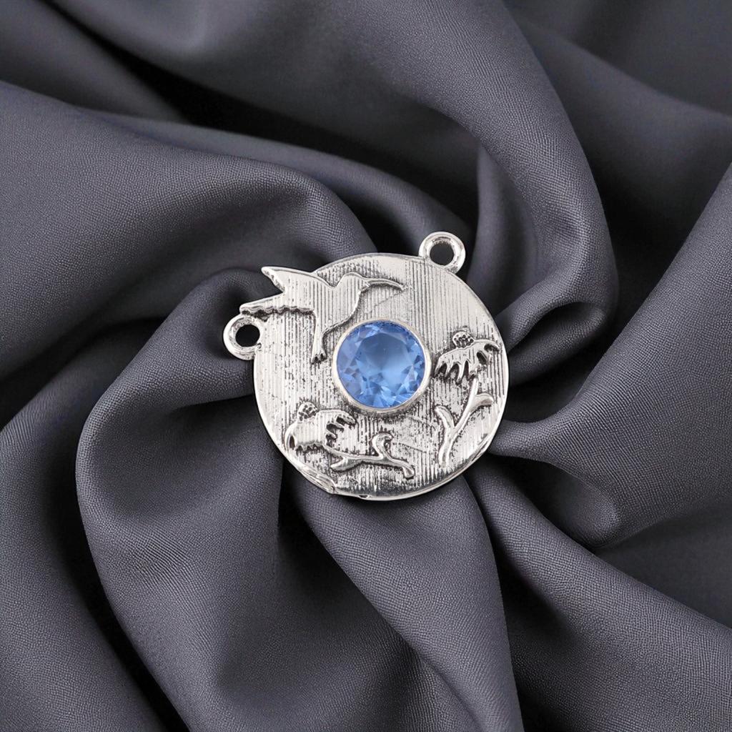 Rare Tanzanite Gemstone 925 Sterling Silver Jewelry Handmade Women Pendant 0.92" CP-34-2