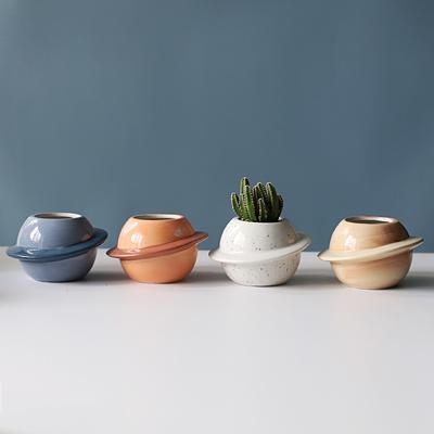 Planet Ceramic Flower Pot Painting Handmade Cute Succulent Creative Horticulture
