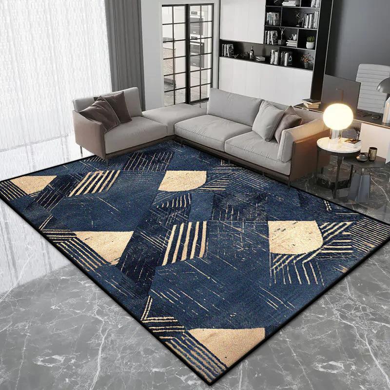 Nordic Geometric Style Carpet Living Room Luxury Decoration Bedroom Large Area Rugs Lounge Coffee Tables Non-slip Floor Mat Soft