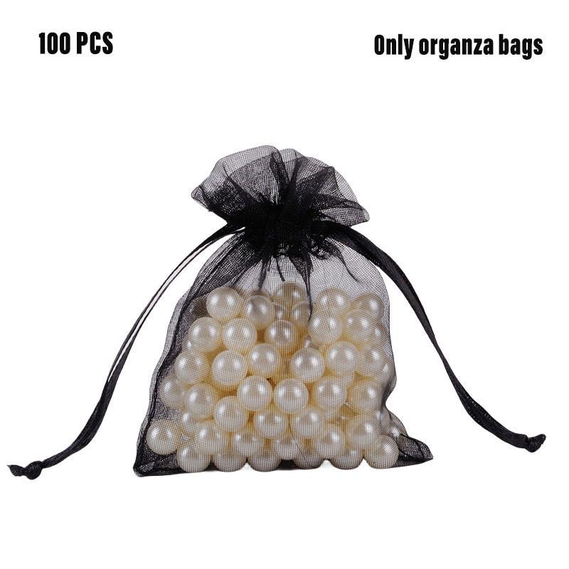 Elegante Organzabeutel in 11 Größen, durchsichtig und stilvoll, Süßigkeitenverpackung für Hochzeitsgeschenke