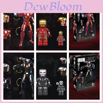 Wysokiej jakości plastikowe klocki budowlane ABS dla chłopców Kompatybilne z modelem Lego Iron Man War Machine 400-800 sztuk