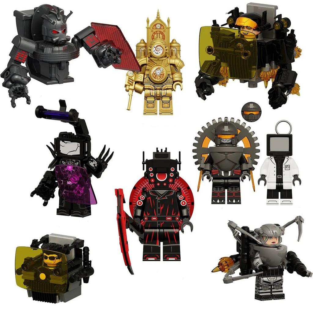 Toilet Man Building Block Toy Gift