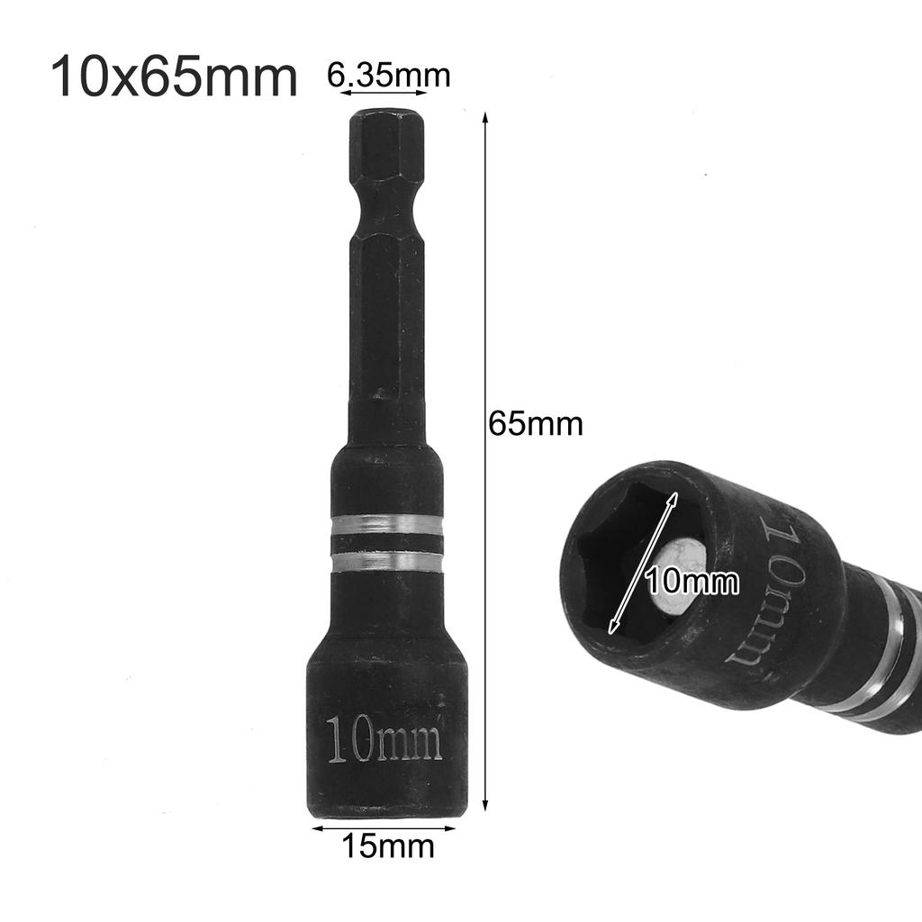 1 Stück 8mm Magnetischer Nuss-Schraubendreher-Stecknuss Bit Sechskantschaft Antriebsadapter Steckschlüssel für Bohrmaschinen Schraubendreher Stecknuss-Satz