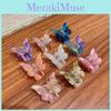 Elegant Butterfly Hair Claw Clips In Iridescent Yellow And Gray For Womens Hair Accessories