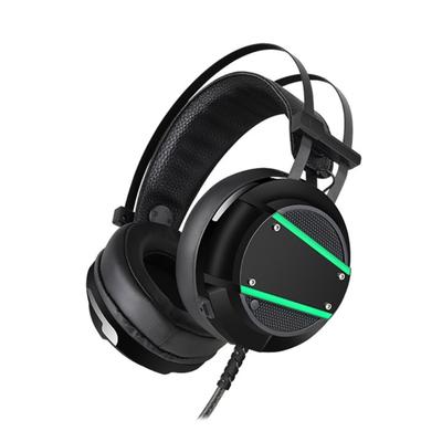 Immersive Gaming-Kopfhörer mit empfindlichem Mikrofon, LED-Beleuchtung, 3,5-mm-Anschlüsse, kompatibel für PC-Konsolen, für interaktives Spielen