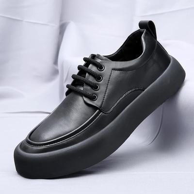 Fashion Italian Men Lace Up Oxfords Shoes Casual Leather Shoes Flat Designer Shoes Fashion Outdoor Business Shoes Breathable Work Shoes