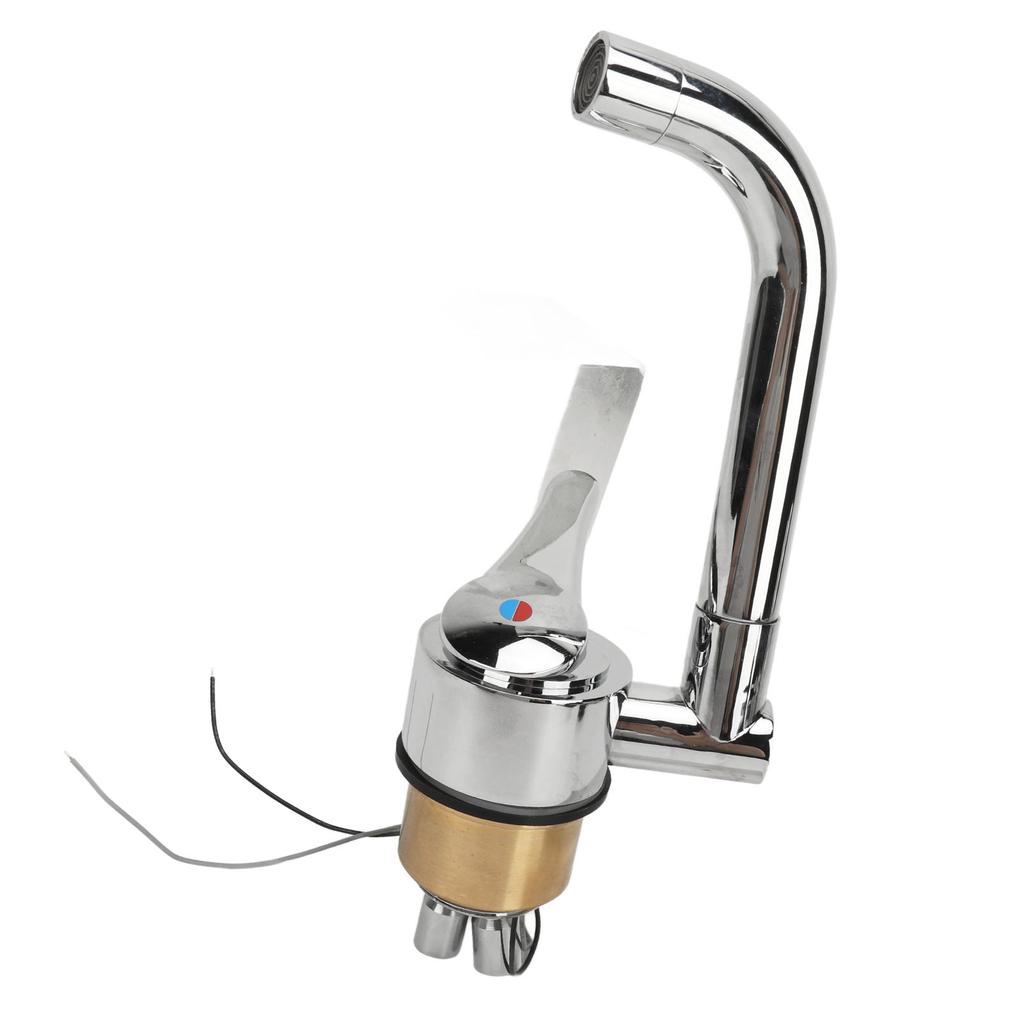 RV Water Faucet 360 Degree Rotatable 316 Stainless Steel Hot Cold Water Supply for Campers RVs Travel Trailers