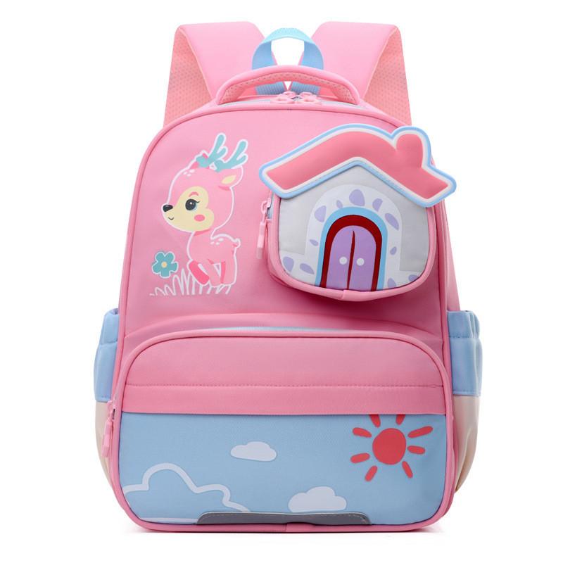 Cute Cartoon Nylon Kids Backpack For Kindergarten Boys And Girls Lightweight And Trendy