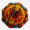 1pc Spider Web Automatic Folding Umbrella   Compact 8 Rib Design, Durable Iron Frame for Travel, Outdoor,  A0920113