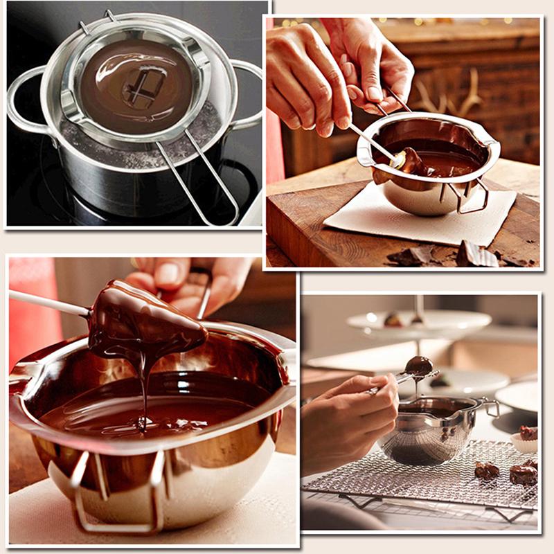 Langer Griff Wachs Schmelztiegel DIY Duftkerze Seife Schokolade Schmelztiegel