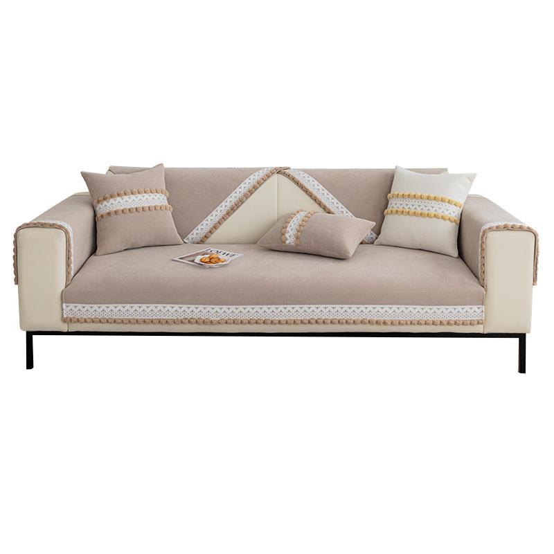 Chenier Sofa Cushion, Four-Season Universal Non-Slip Seat Cushion, Advanced Light Luxury All-Inclusive Sofa Cover, Full Cover