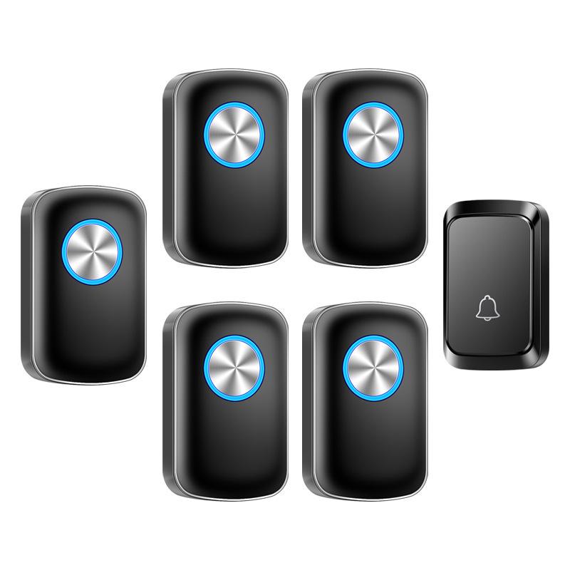 Battery-Powered Wireless Doorbell for Home - Supports Up to Five Callers, No Plug Needed