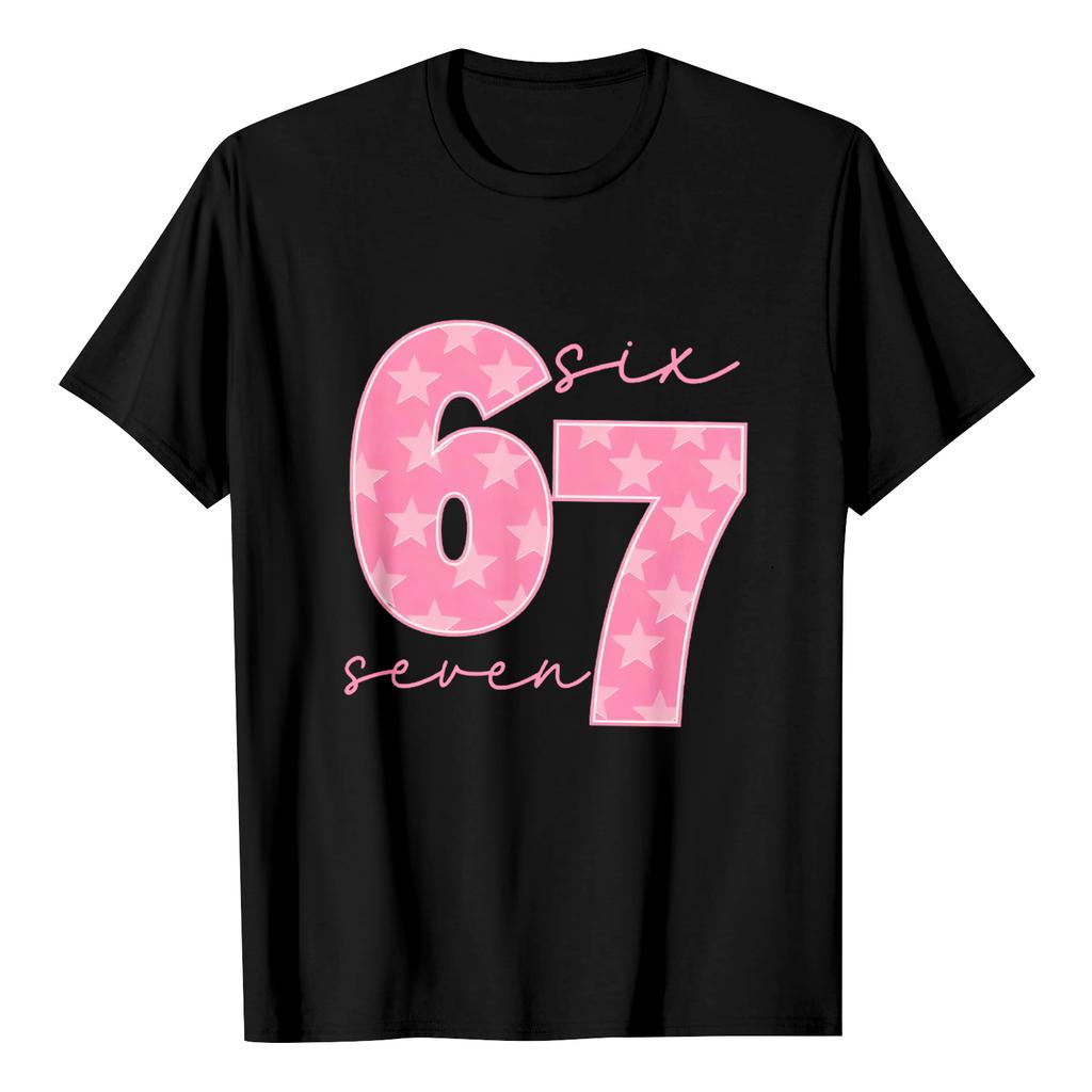 Modne bluzki robocze z krótkim rękawem i okrągłym dekoltem z nadrukiem dla kobiet, letnie topy