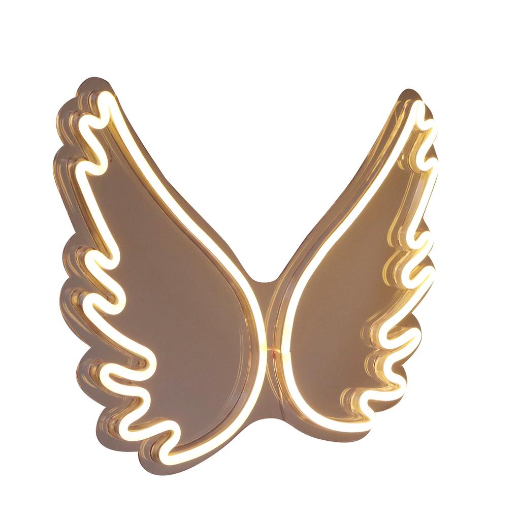 USB Neon Light Innovative Angel Wing Night Lamp Bar Store Club Pub Party Decoration