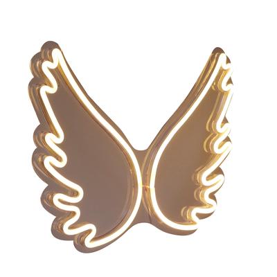 USB Neon Light Innovative Angel Wing Night Lamp Bar Store Club Pub Party Decoration