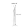 Gold Feather Eyelash Tweezers: Round Head for False Eyelashes, Long Gold Eagle Beak for Eyelash Artists.