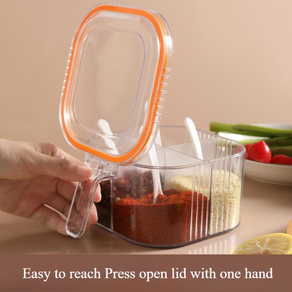 Seasoning Box, Household Kitchen Combination, Salt, Monosodium Glutamate, Seasoning Jar, Light Luxury Storage Condiments