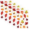540 Pieces Thanksgiving Fall Autumn Leaves Stickers Maple Leaves Stickers for Thanksgiving Them Party Supplies and Classroom Decor