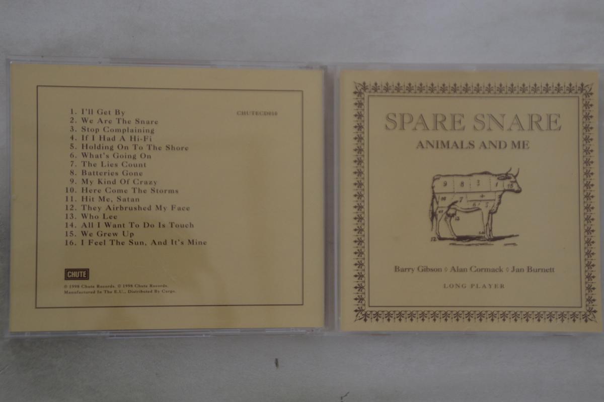 

CD SPARE SNARE - Animals And Me CHUTECD010 CHUTE 1998 UK Rock Used