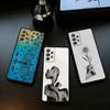S-Surreal F-Figure A-Art Phone Case For Samsung Galaxy A73,A72,A71,A70,A53,A52,A51,Soft Silicone Black Cover