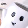 Creative Halloween Party Prop Ghost Ceramic Water Cup Cute 3D Smiling Face Smooth Glazed Cup Coffee Mug Decorative Drinkware for Hot And Cold
