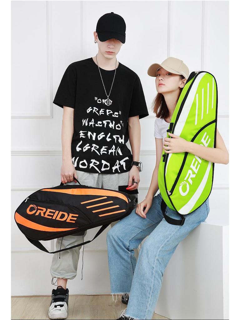Ouleide Portable Badminton and Tennis Racket Backpack, Unisex Single/Double Shoulder Crossbody Bag