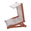 Foldable Beach Sunbathing Headrest Sunshade Chair Portable Wooden Beach Headrest Sunshade with Pillow