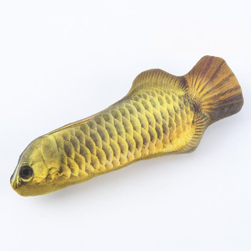 20cm Plush Cat Toy Simulation Fish Tease Cat Teeth Chew Toy Cat Mints Fish Cat Supplies Cat Interactive Toys Clownfish