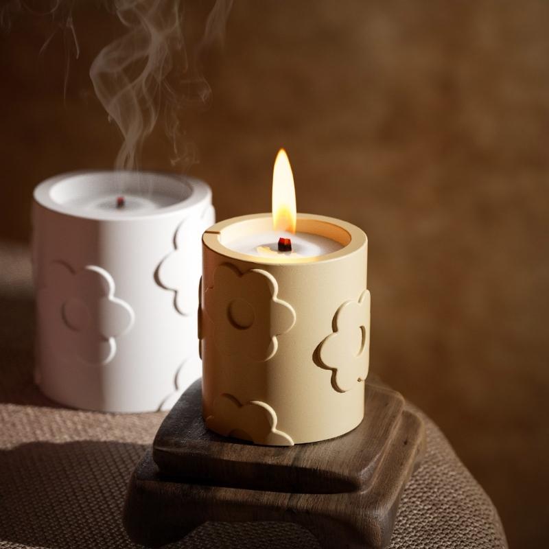 Multifuntional Craft Mold Storage Bowl Moulds Flower Pattern Vase Molds for Making Resin or Plaster Candle Holders