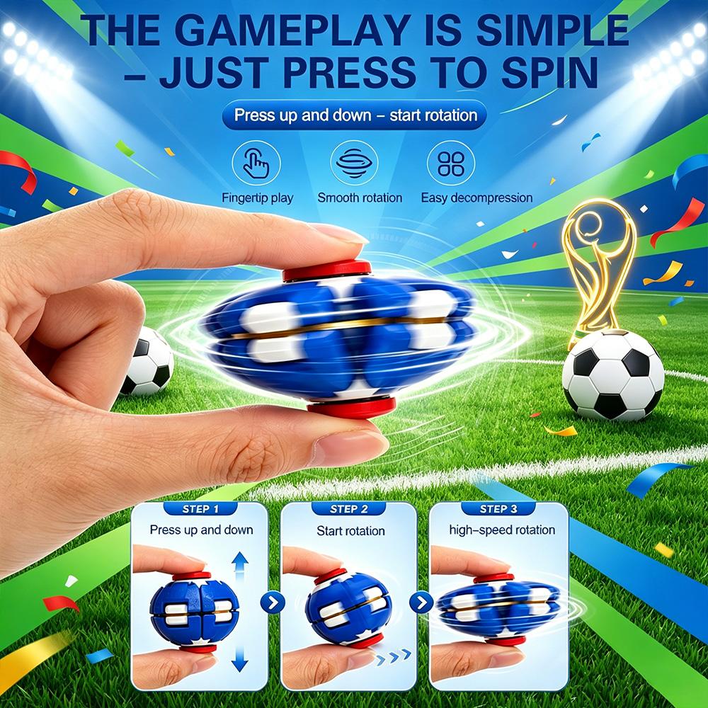 Color Press Rotate Fidget Spinner Ball Creative Stress Relief Hand Toy Portable Mini Educational Fidget Gift For Kids Adults