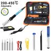 15Pcs/set EU/US Plug Electric Soldering Iron Welding Tool Kit 60W Welding Repair Tools  Welding Tool
