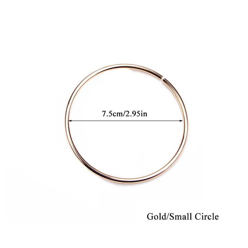 2pcs/Set Metal Round Purse Sewing Frame DIY Bag Handles For Bag Making Purse Handles 7.5/10CM Replacement Hardware For DIY Bag