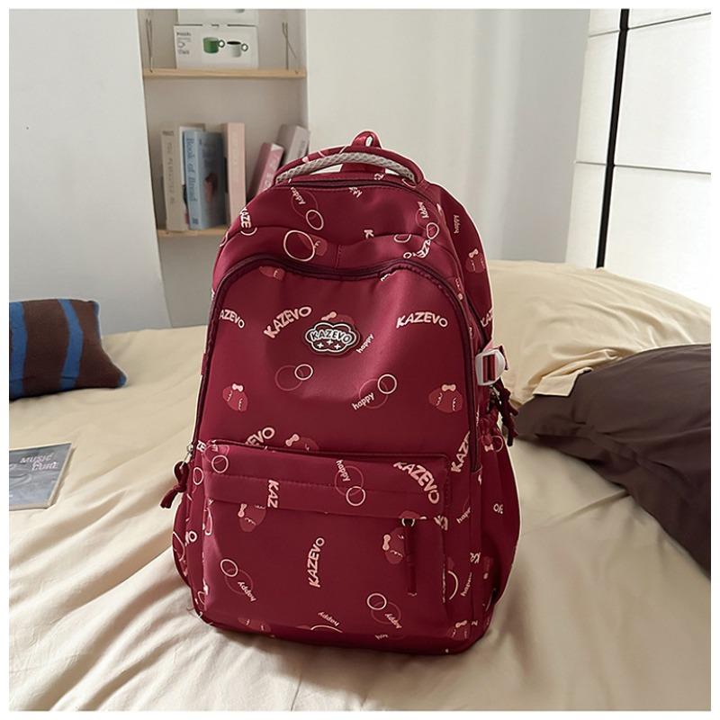 High Value, Fresh and Sweet Alphabet Backpack, Light, Simple and Large-capacity Backpack for Junior High School Students