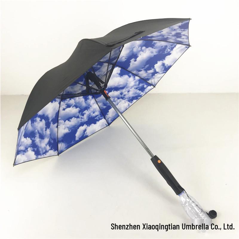 Electric Fan Umbrella with Water Spray