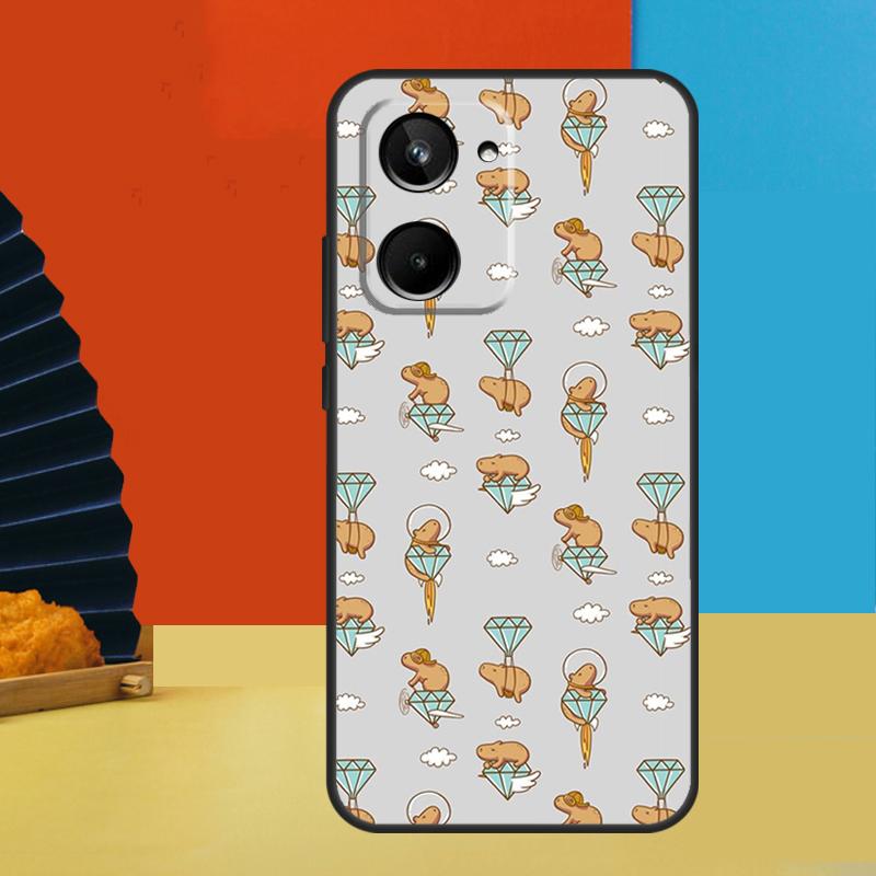 

Cute Cartoon Capybara For Realme C75 C71 C55 C53 C67 C61 C33 C63 C51 10 11 12 13 14 Pro Plus C65 GT7 15 Pro Case Realme 15 Pro